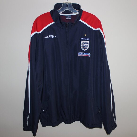3/$188❤️unworn Umbro ENGLAND 2007-08 Track Top Jacket Windbreaker Embroidered - Picture 4 of 16